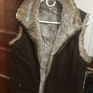 FUR VEST GAP